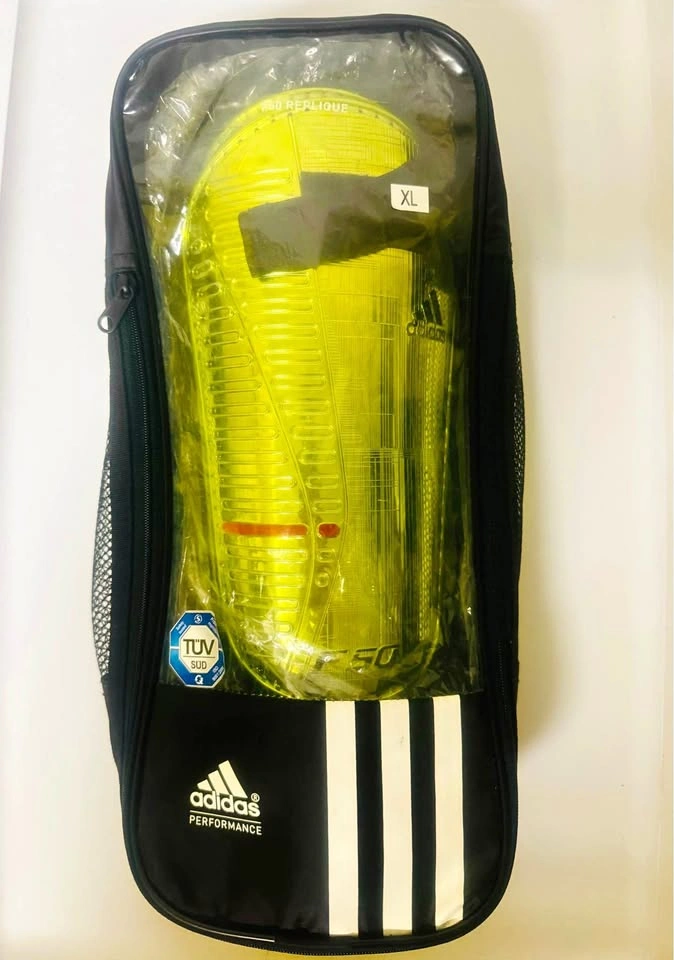 Adidas F50 Performance Neon Yellow Soccer Shin Guards - XL