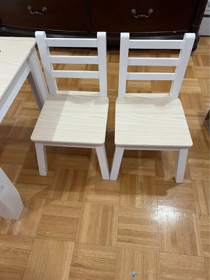 Kids Wooden Table and Chairs with Storage - photo 4