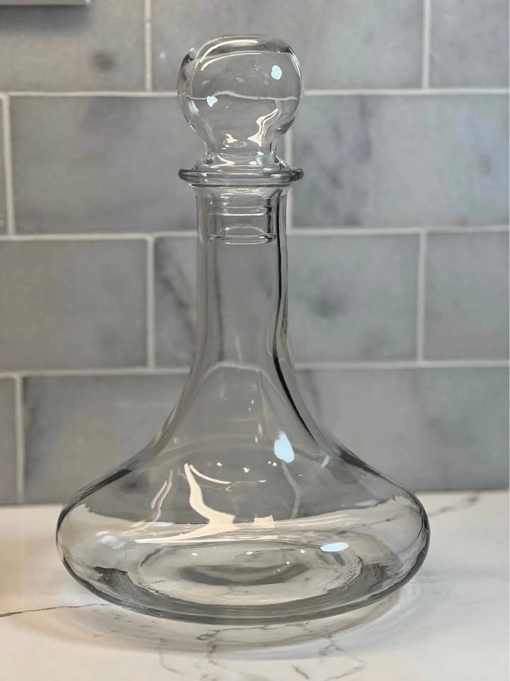 Vintage Glass Ships Decanter | 1960s Barware Bottle | Retro MCM - photo 2