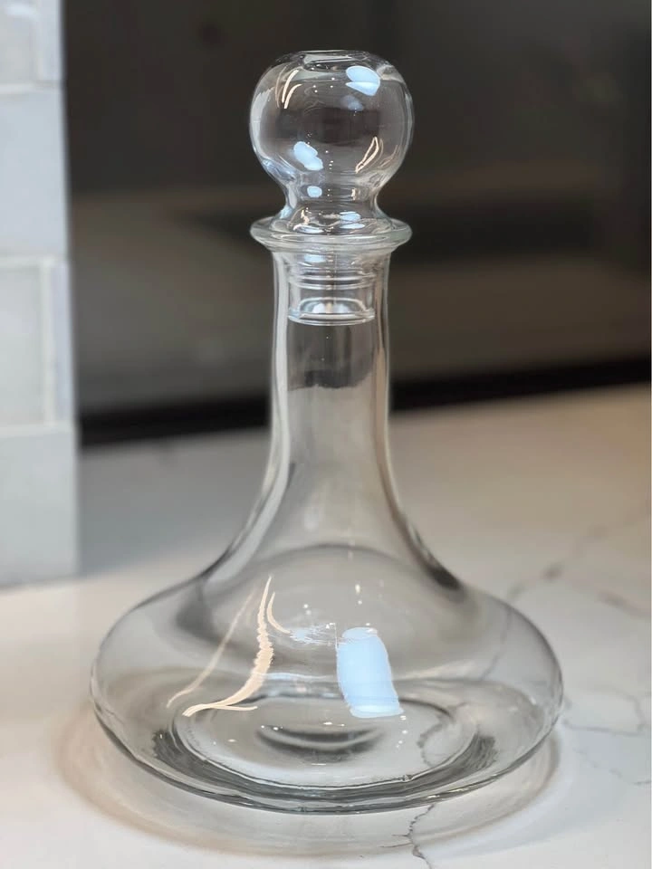 Vintage Glass Ships Decanter | 1960s Barware Bottle | Retro MCM - photo 3