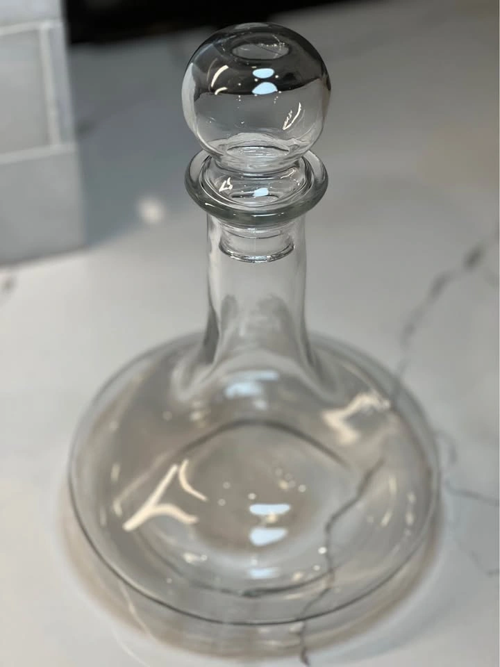 Vintage Glass Ships Decanter | 1960s Barware Bottle | Retro MCM - photo 4