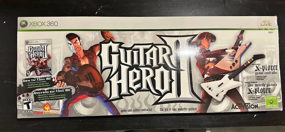 Xbox 360 Guitar Hero II X-Plorer Controller Bundle