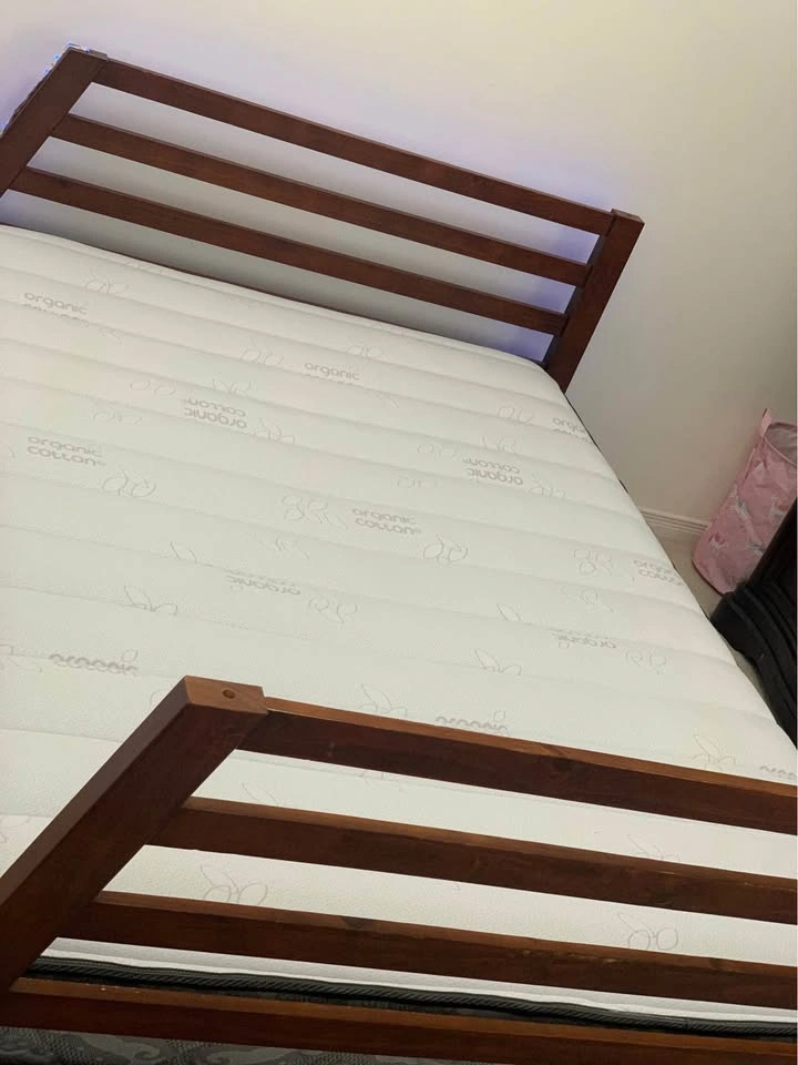 Bed Frame and Organic Cotton Mattress-MOVING SALE - photo 2