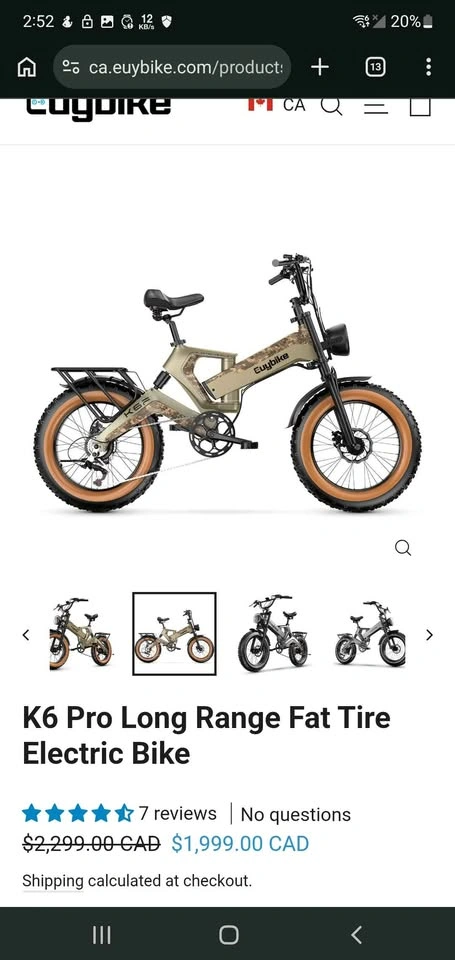 Euybike K6 Pro Long Range Fat Tire Electric Bike - photo 3