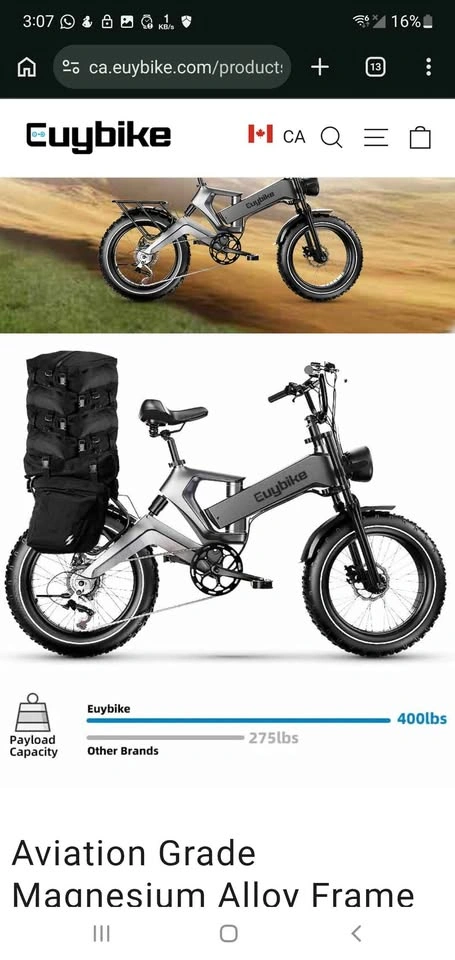 Euybike K6 Pro Long Range Fat Tire Electric Bike - photo 4
