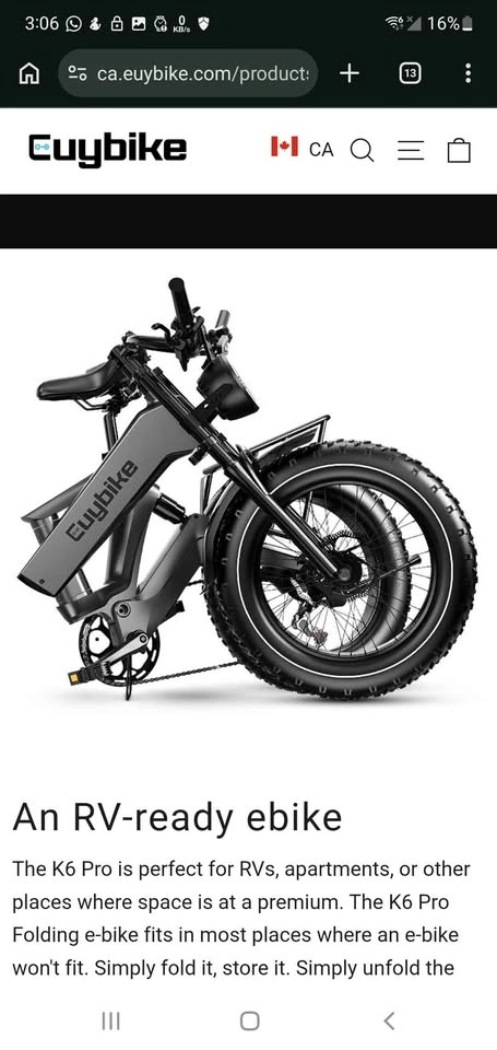Euybike K6 Pro Long Range Fat Tire Electric Bike - photo 5