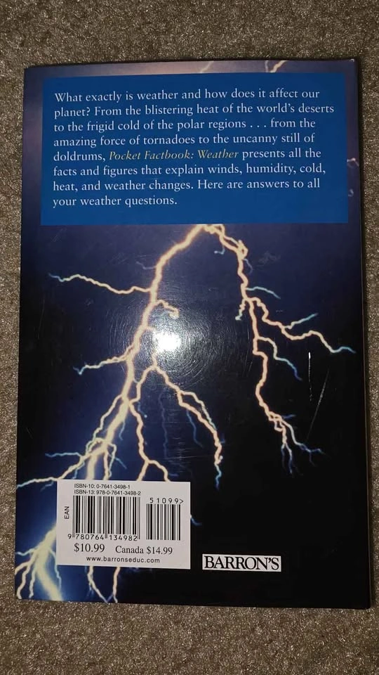 Weather Factbook (Barron's) - Great for Students - $5 - photo 2