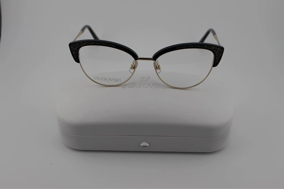Swarovski Women's Cat Eye Glasses SK5363 Black/Gold 53mm - photo 2