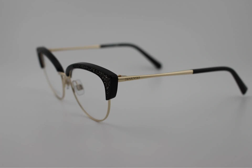Swarovski Women's Cat Eye Glasses SK5363 Black/Gold 53mm - photo 5