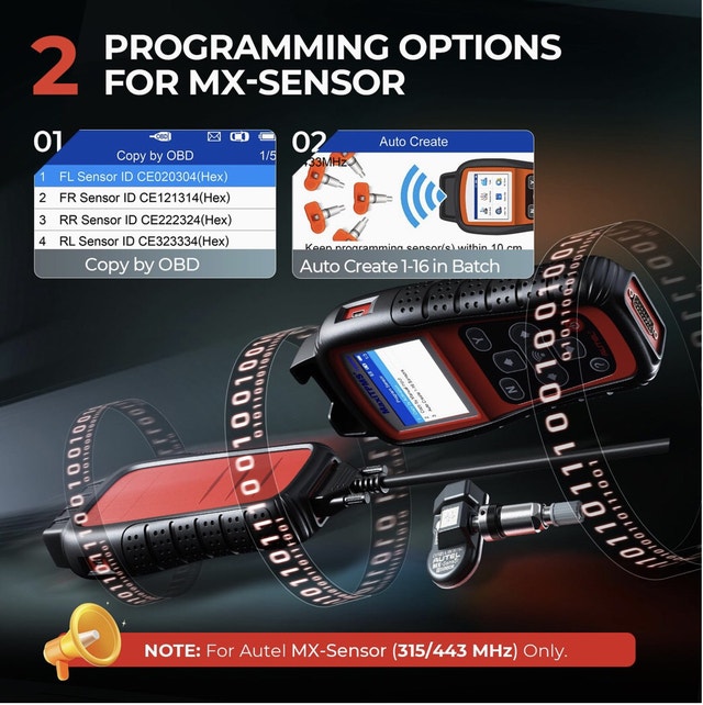 Autel TS508WF TPMS Tool with 4 MX1 Sensors Kit - photo 3