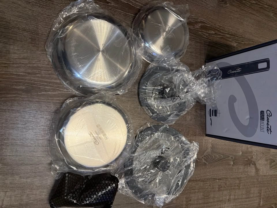 NEW 6-Piece Hybrid Stainless Steel Pots and Pans Set - photo 2