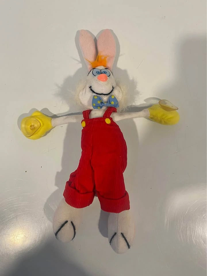 Vintage 1987 Roger Rabbit Plush Suction Cup Window Cling Disney