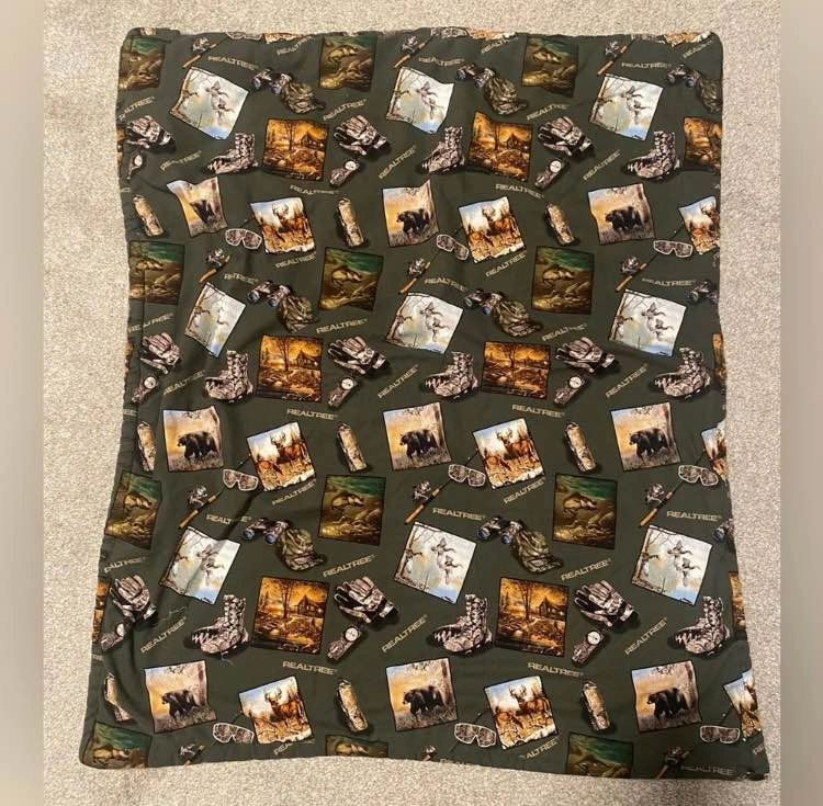 Real tree baby blanket handmade - photo 2
