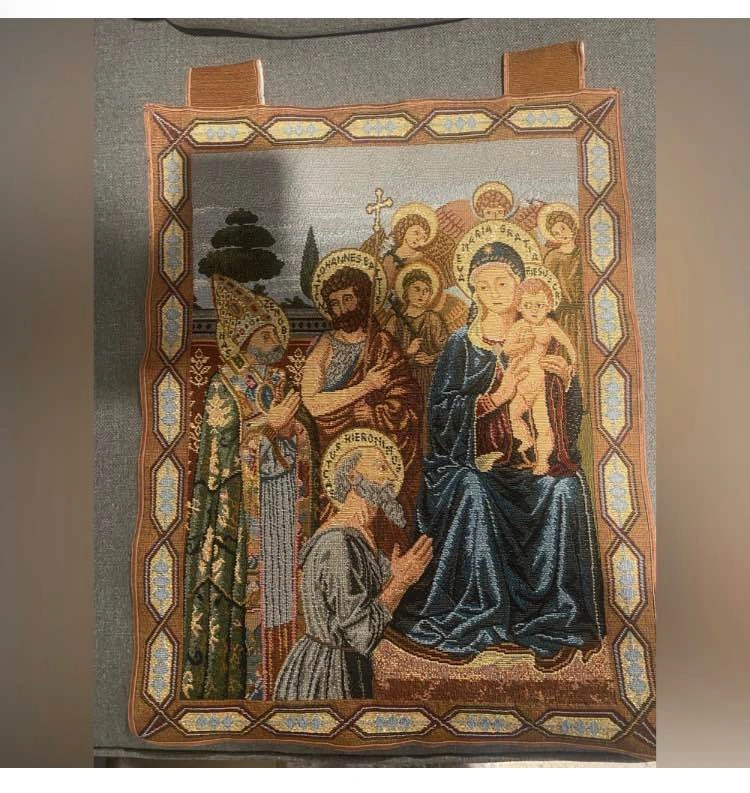 Vintage Madonna and Child Tapestry Set of 2 (14x19) - photo 2