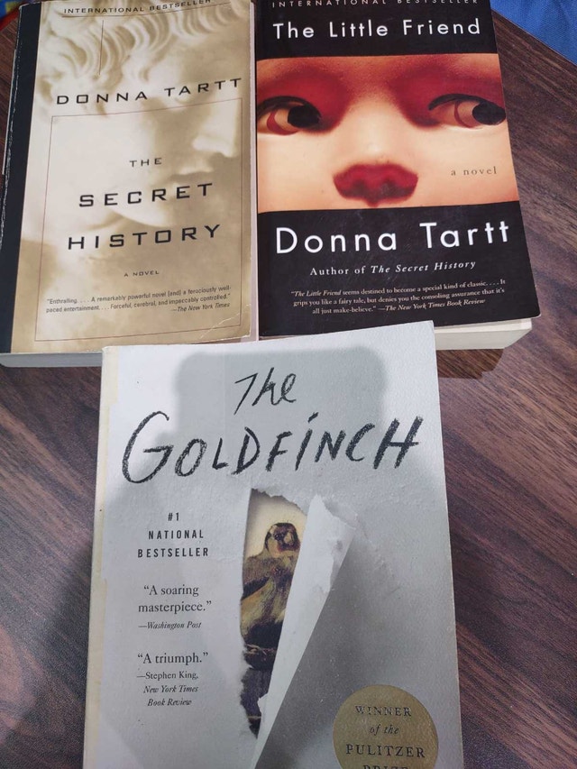 The Secret History; The Little Friend; The Goldfinch—Donna Tartt