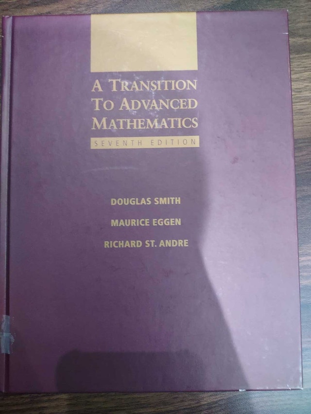 A Transition to Advanced Mathematics