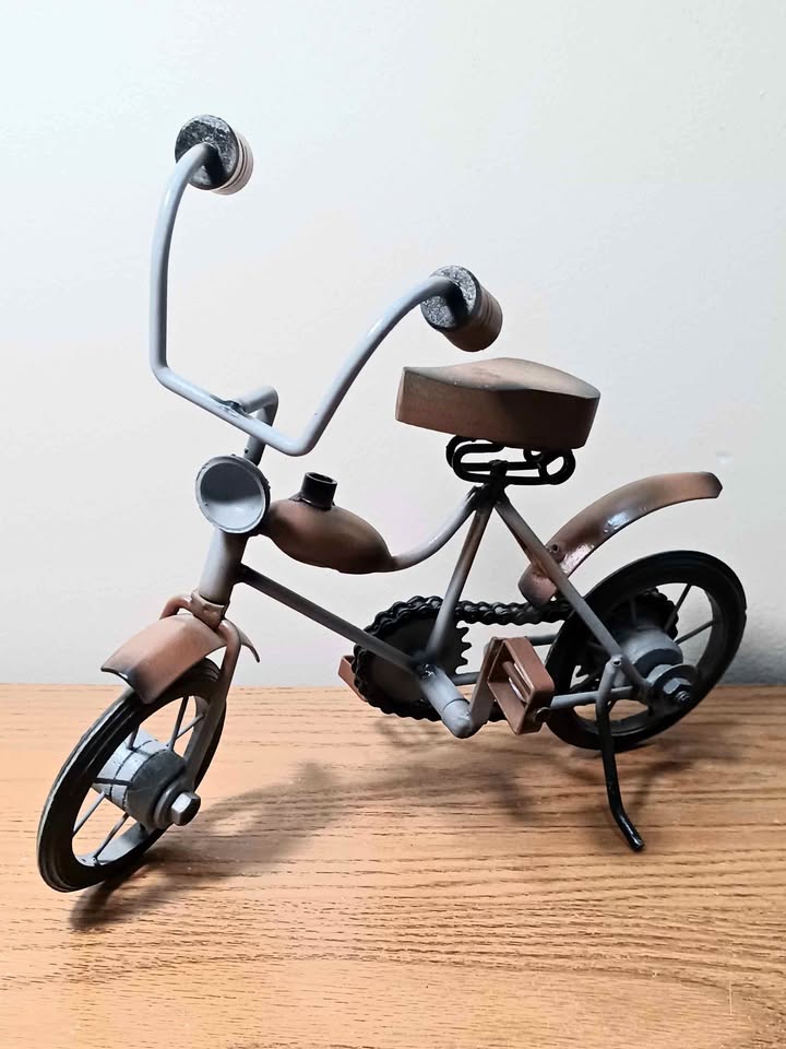Vintage Hand Crafted Metal Motorcycle