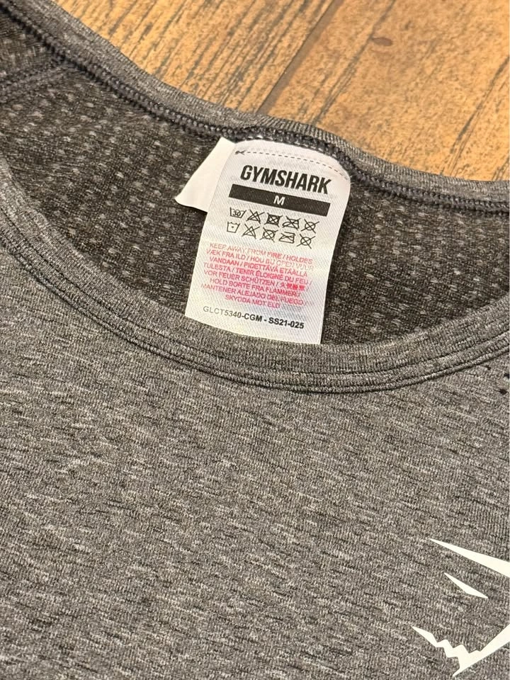 Gymshark Grey Long Sleeve Workout Top M - photo 3