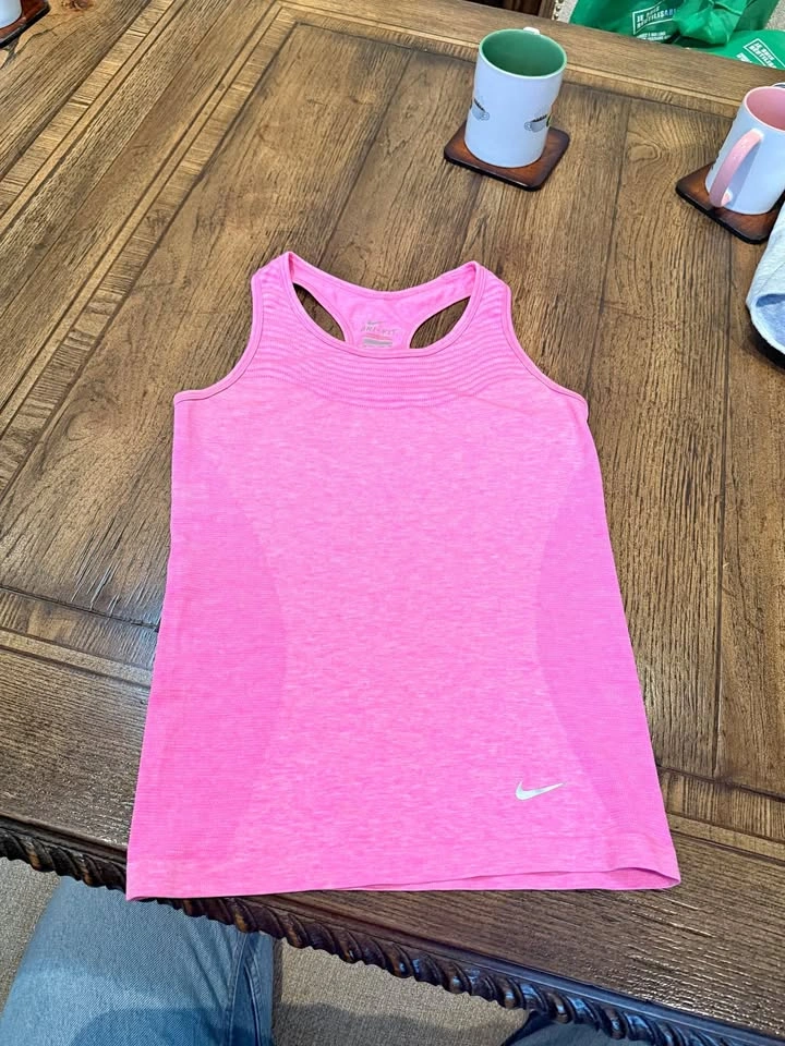 Pink Nike Dri-FIT Racerback Tank XS