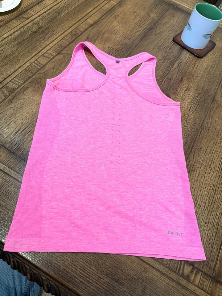 Pink Nike Dri-FIT Racerback Tank XS - photo 2