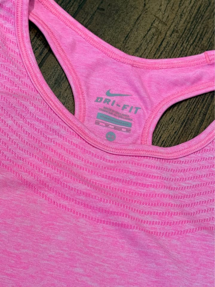Pink Nike Dri-FIT Racerback Tank XS - photo 3