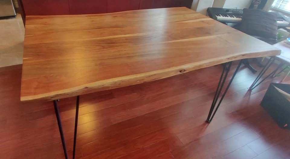 Structube RENO Solid Acacia Wood Dining Table 140cm