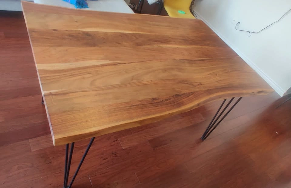 Structube RENO Solid Acacia Wood Dining Table 140cm - photo 2