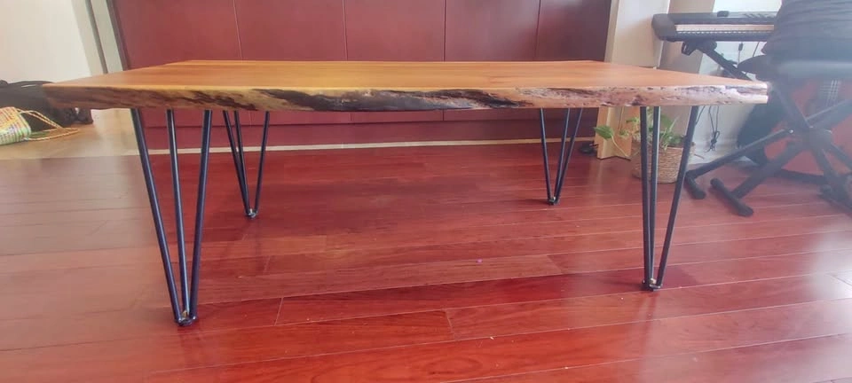 Solid Acacia Wood Coffee Table 120 cm