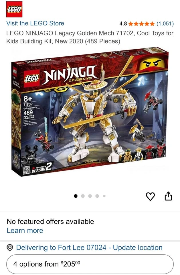 LEGO Ninjago Bundle (71702 Golden Mech & 2 Dragon Masters) - photo 4