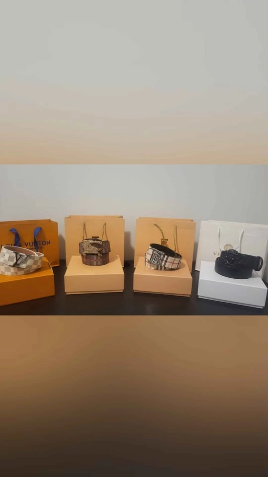 Designer Belts - LV, Burberry, Versace