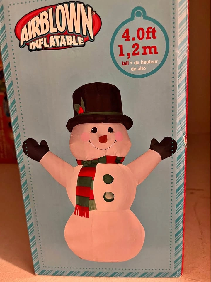 Snowman airblown inflatable - photo 2