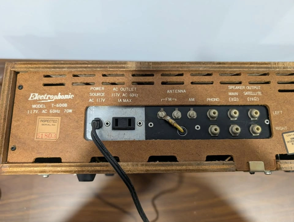 Vintage Electrophonic Stereo Receiver w/ 8-Track + Spare Unit - photo 4