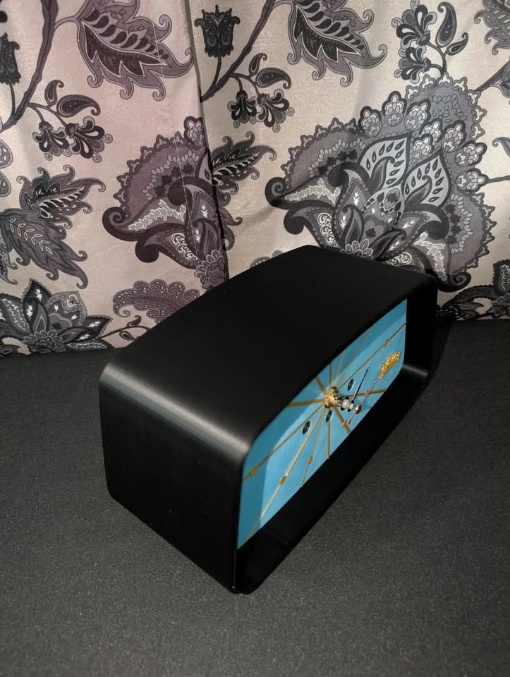 Designer Welby-Style Mantle Clock – 3D Printed Mid-Century Moder - photo 3