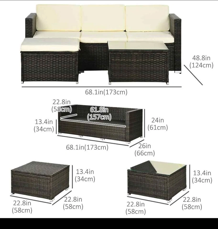 Brand New 3pc Patio Sectional Set - Pickup Spruce Grove - photo 3