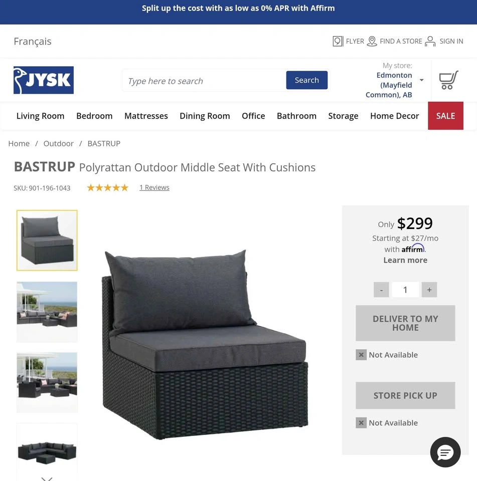 Brand new 6pc patio conversation set. Assembled. On sale. - photo 5