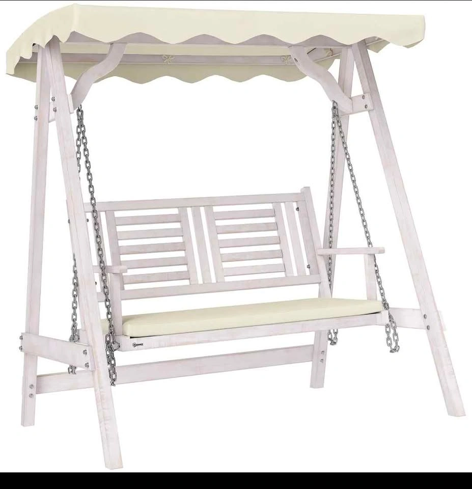 Brand new 2 Seater Patio Swing with Stand, Canopy and Cushion. - photo 2