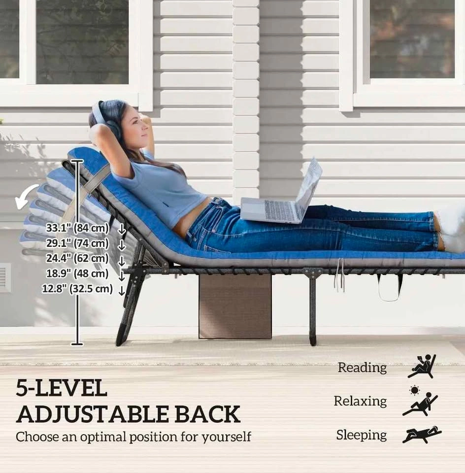 Brand new Outdoor Lounge Chair Set of 2 with cushions. Pickup Sp - photo 2