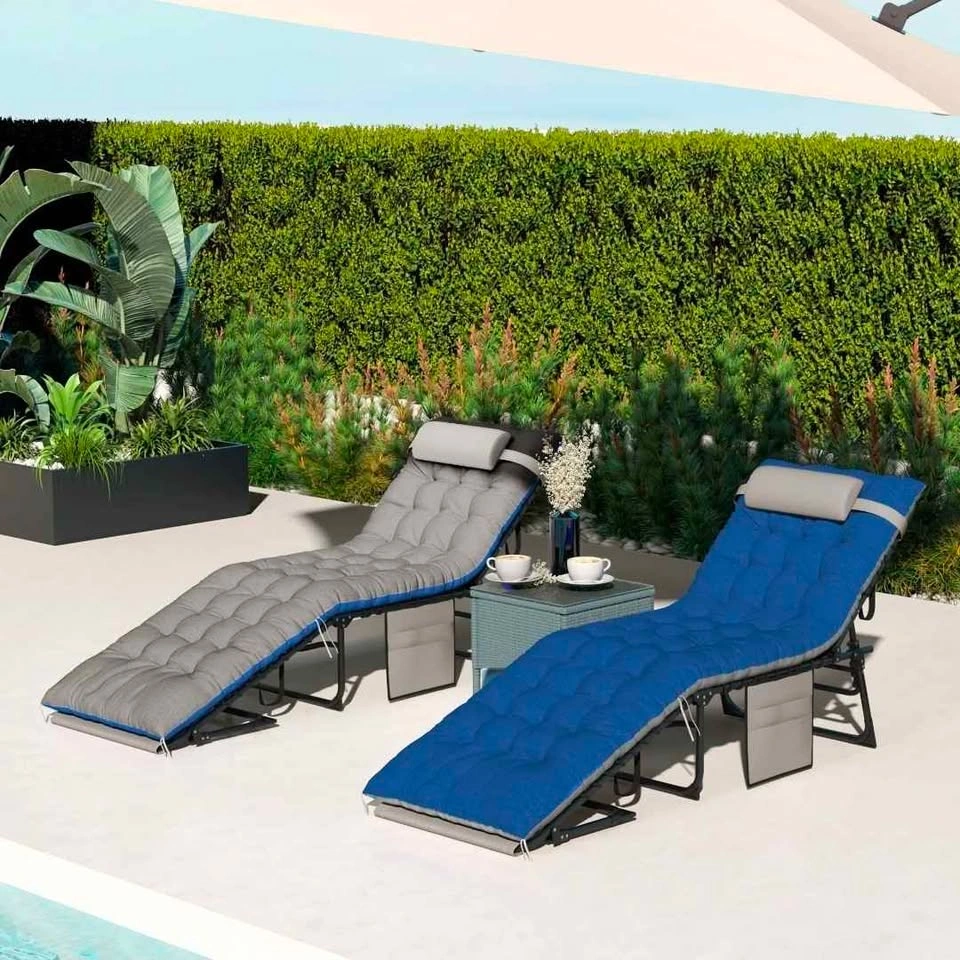 Brand new Outdoor Lounge Chair Set of 2 with cushions. Pickup Sp - photo 3