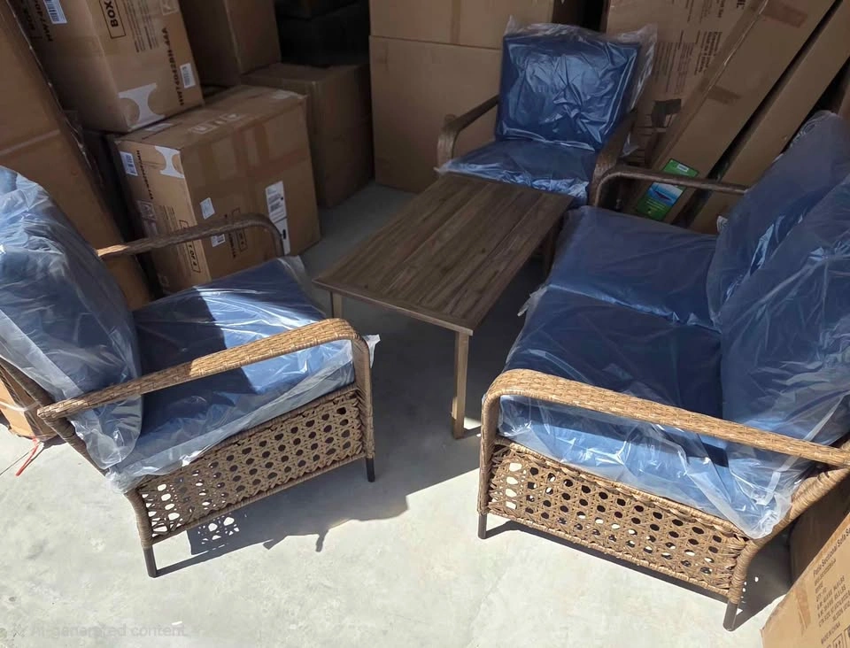 Brand new 4pc patio conversation set. Assembled. Pickup in spruc