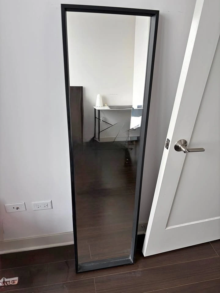 Full-Length Floor Mirror (Black Frame) – Modern & Minimal