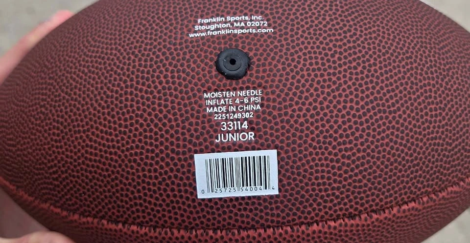 FRANKLIN Junior Composite Leather Football Brown & White - photo 2