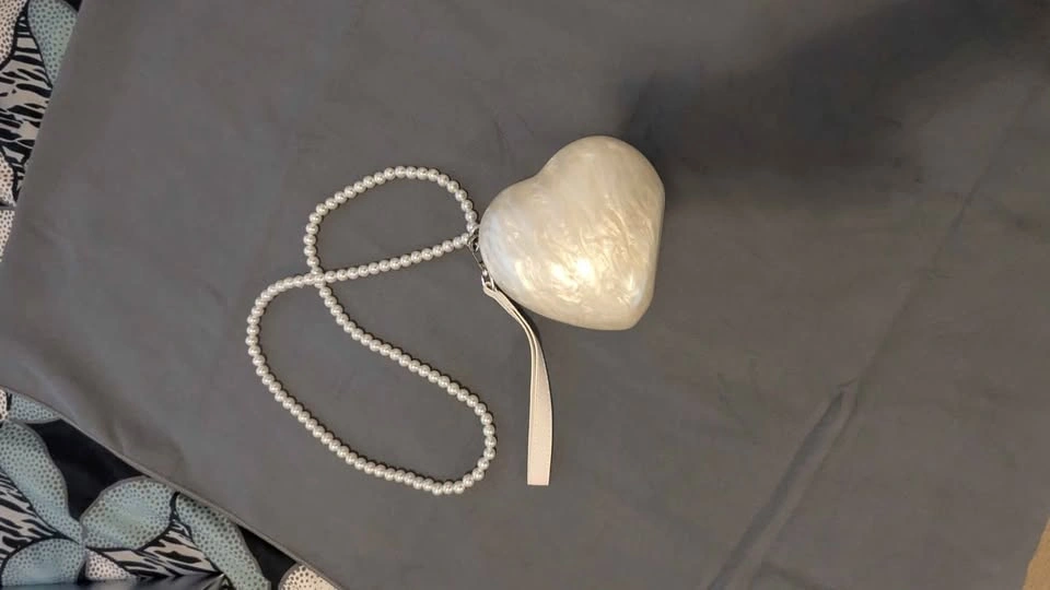 Heart Pearl Wedding Clutch - photo 2