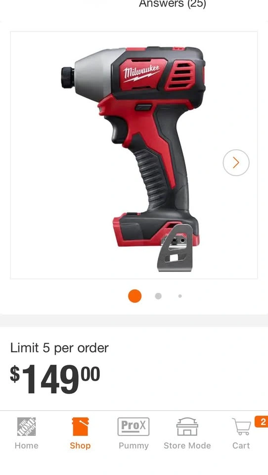 Milwaukee M18 18V 1/4 in. Hex Impact Driver (Tool-Only) - photo 2