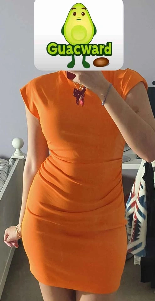 Orange body con Zara dress - photo 2