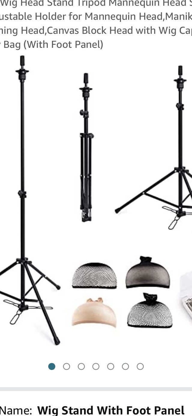 Wig stand / tripod new w/ accessories - photo 2