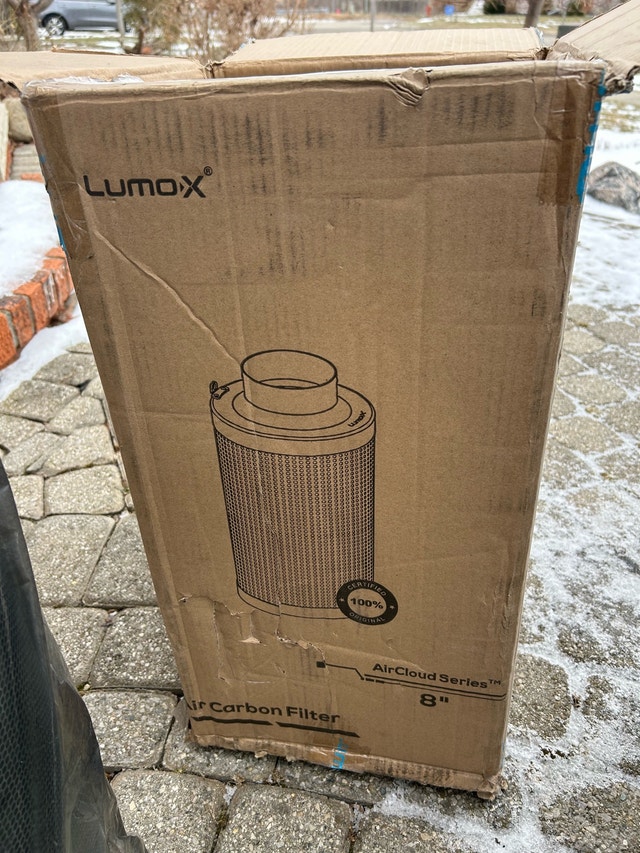 Air Carbon Filter 8" LUMO-X 600CFM NEW - photo 4