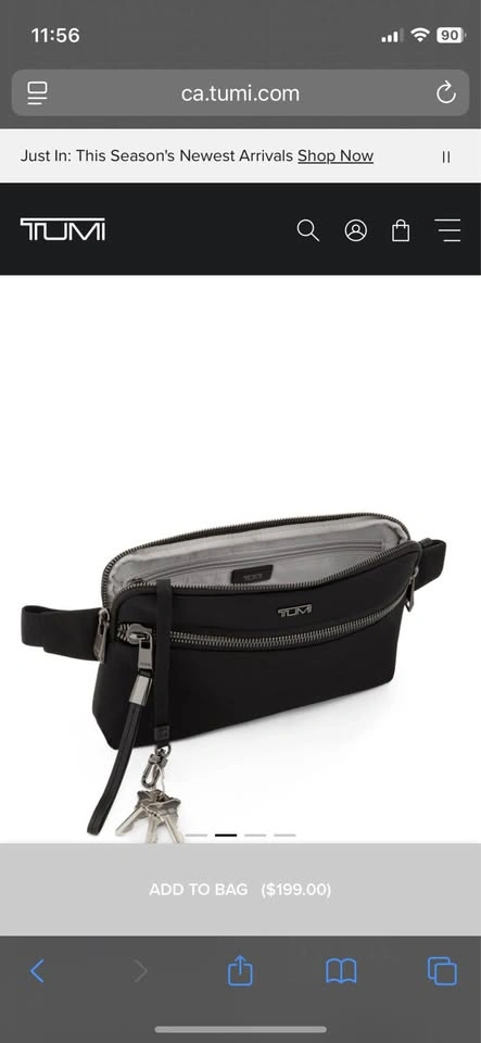 BNWOT Tumi Manele Hip Bag - photo 3