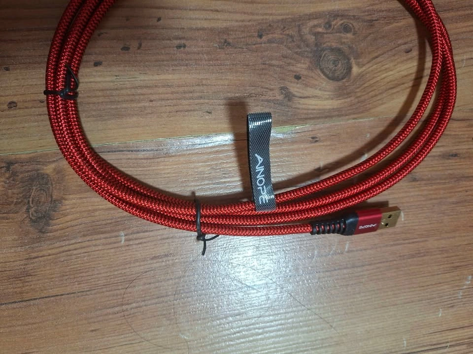 Red AINOPE Braided Nylon USB-C to USB-A Cable - photo 2