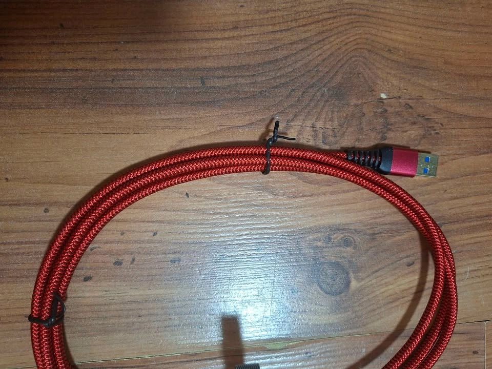 Red AINOPE Braided Nylon USB-C to USB-A Cable - photo 3