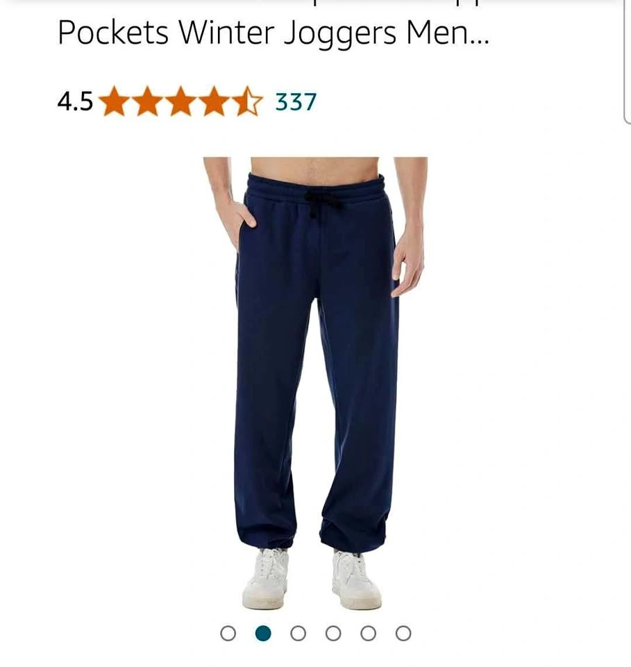 Men Fleece-lined Sweatpants